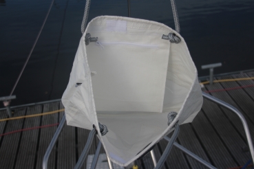 Segeltuchtasche Shopper / Beach grauer Stern